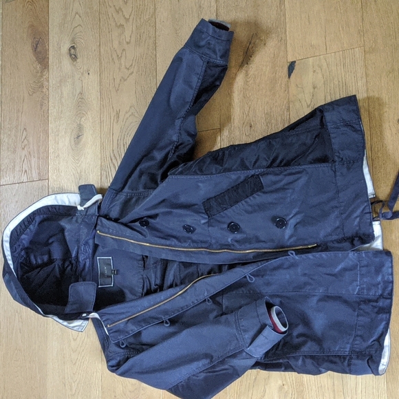 J. Crew Wallace & Barnes Ventile Waterproof Field Jacket Navy Blue Women’s xs - Picture 1 of 10